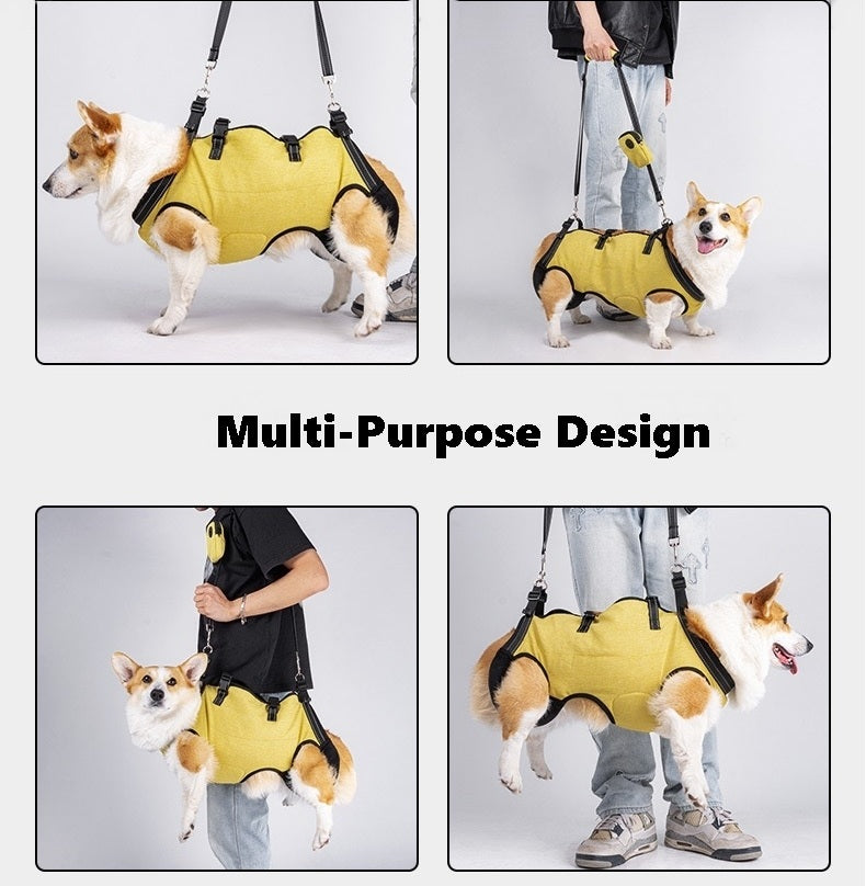 image showcasing the multi-purpose design of Dog Lift Harness and Backpack Carrier