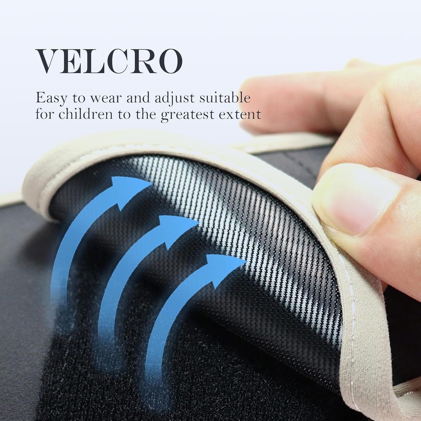 image showing Velcro design of Dog Recovery Sleeve for Front Leg