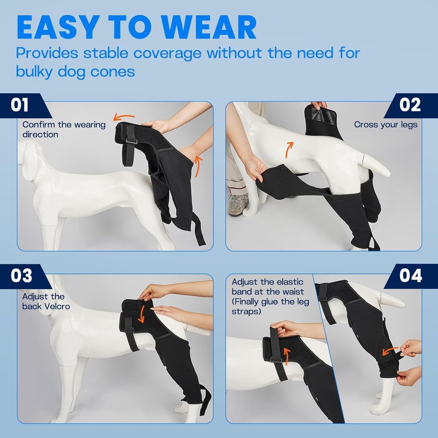 Double Drop Knee Brace for Dog Hind Legs