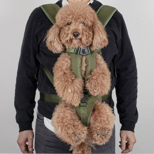 Front-Facing Dog Backpack Carrier – Adjustable & Breathable Pet Sling (Up to 15kg)