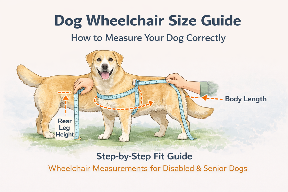 Dog Wheelchair Size Guide: Measure Your Dog Correctly