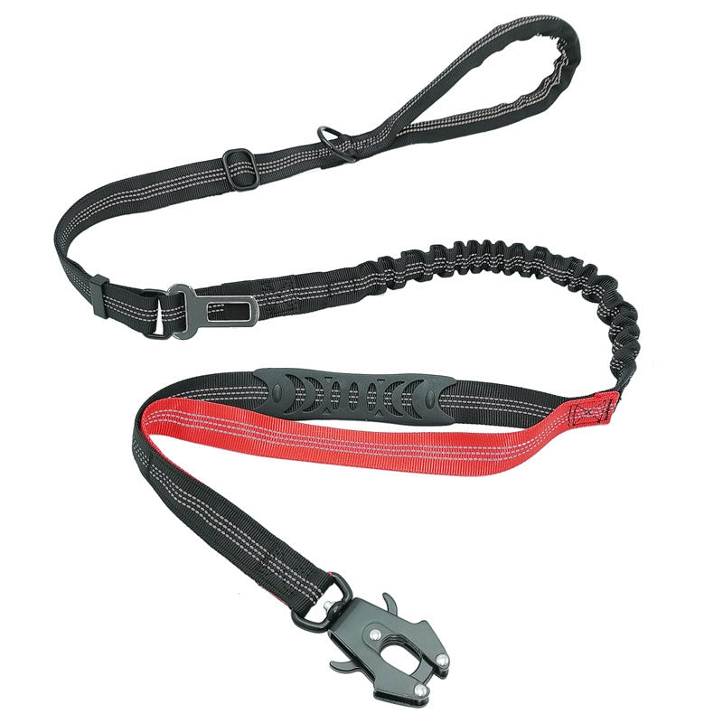2-in-1 Bungee Dog Leash & Car Seat Belt with Shock Absorption