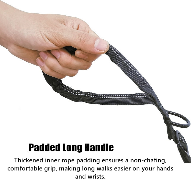 2-in-1 Bungee Dog Leash & Car Seat Belt with Shock Absorption