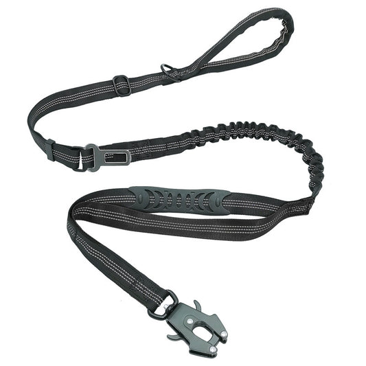 2-in-1 Bungee Dog Leash & Car Seat Belt with Shock Absorption