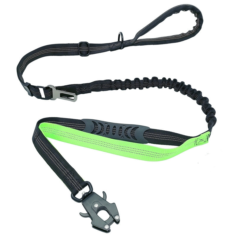 2-in-1 Bungee Dog Leash & Car Seat Belt with Shock Absorption