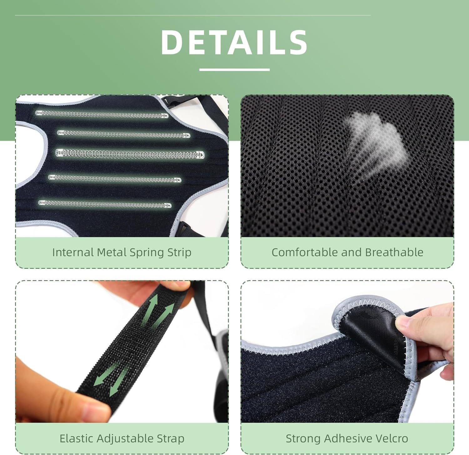 details of Adjustable IVDD Spinal Support Brace for Dogs