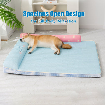 Extra Large Cooling Orthopedic Dog Bed with Washable Cover