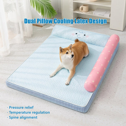 Extra Large Cooling Orthopedic Dog Bed with Washable Cover