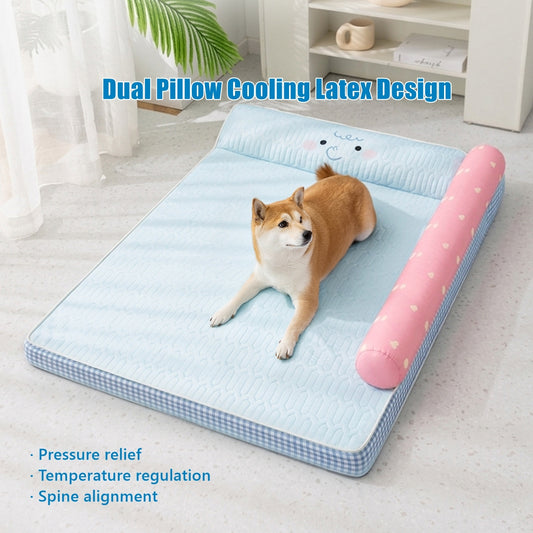 Extra Large Cooling Orthopedic Dog Bed with Washable Cover