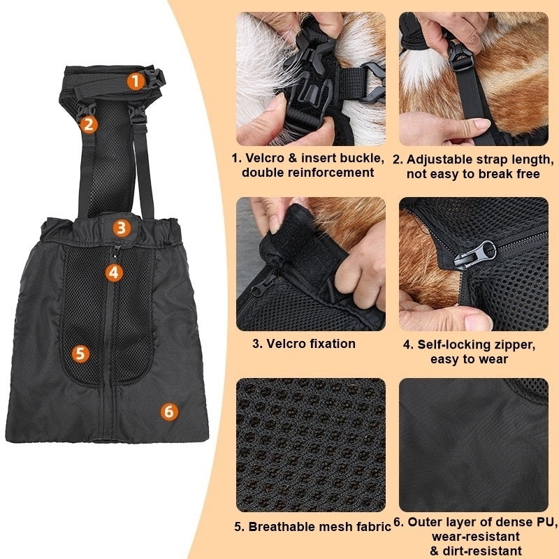 Dog Drag Bag for Disabled Rear Legs