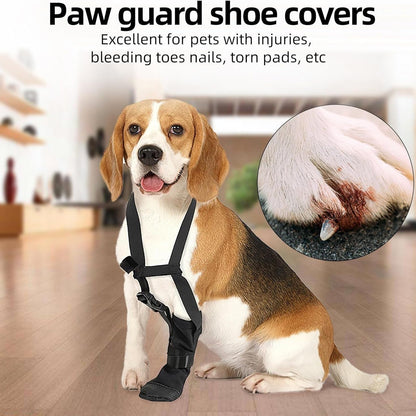 Dog Front Paw Protector: Anti-Lick Wound Guard for Injured Paws