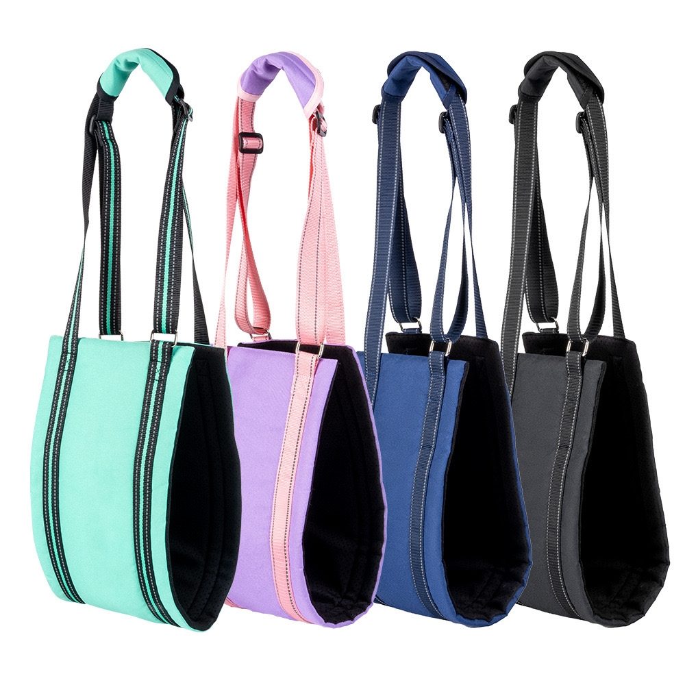 image displaying the four colors of Dog Lift Harness Sling for hind legs