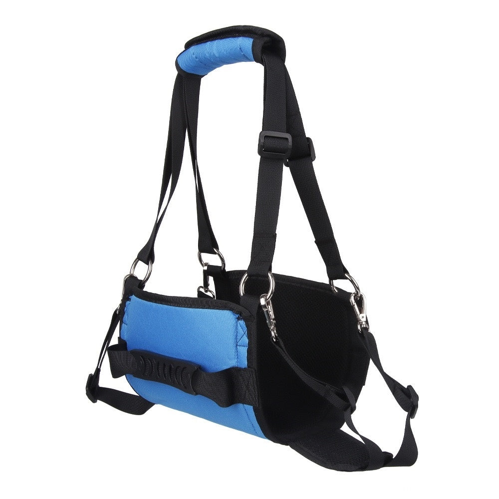 image displaying the overall looking of dog lift hind legs support in white background