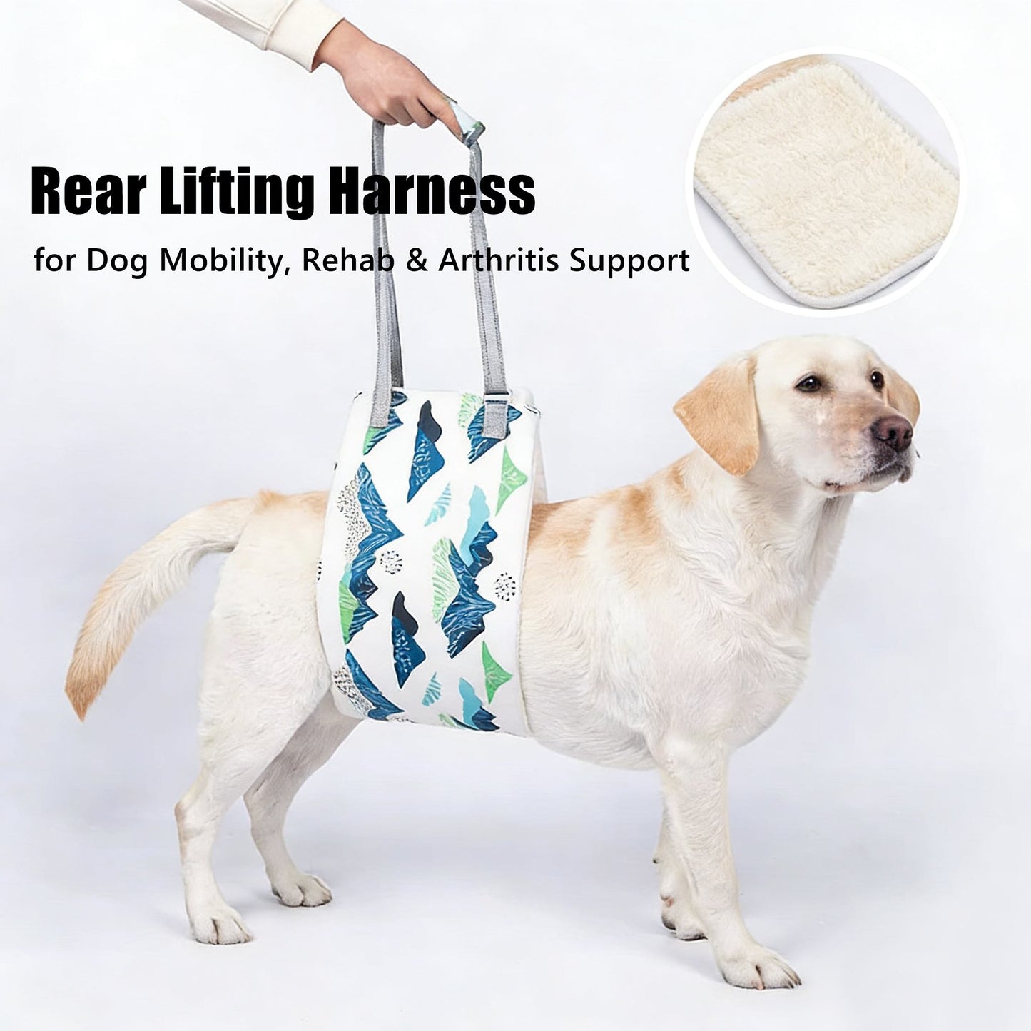 Dog Lift Support Sling – Rear Lifting Harness for Dog Mobility, Rehab & Arthritis Support