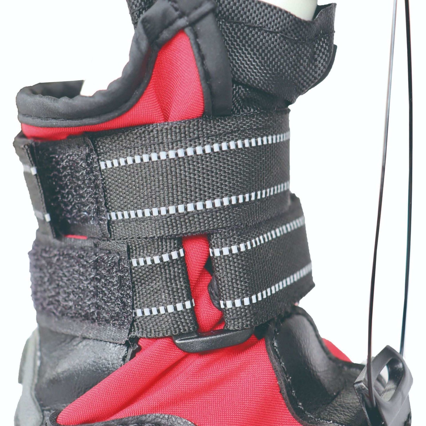 close up of Lift Toe Drop Dog Not Knuckling Foot Boot Brace