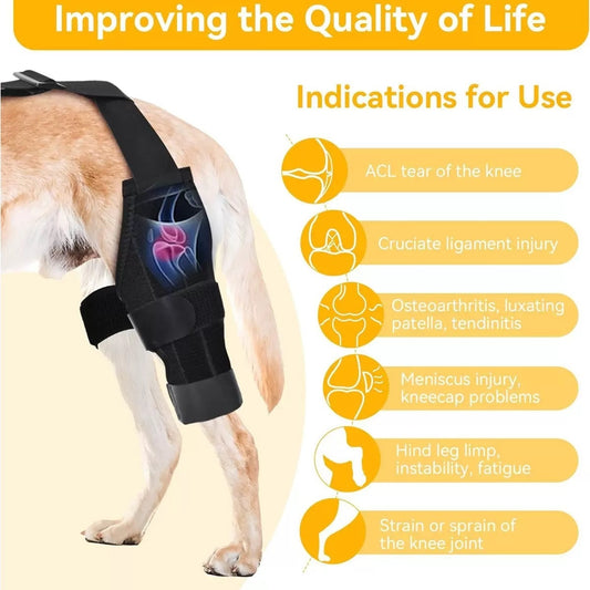 Drop Knee Brace for Dog Single Hind Legs