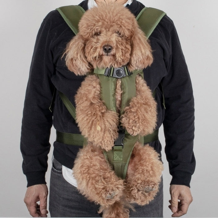 Front-Facing Dog Backpack Carrier – Adjustable & Breathable Pet Sling (Up to 15kg)