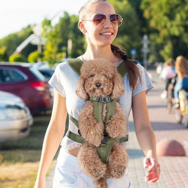 Front-Facing Dog Backpack Carrier – Adjustable & Breathable Pet Sling (Up to 15kg)