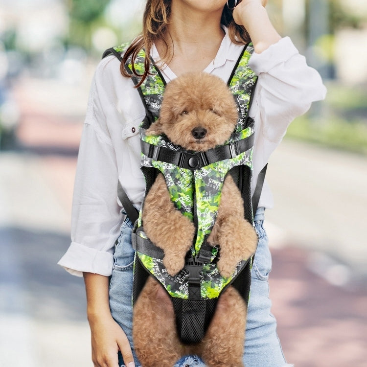 Front-Facing Dog Backpack Carrier – Adjustable & Breathable Pet Sling (Up to 15kg)
