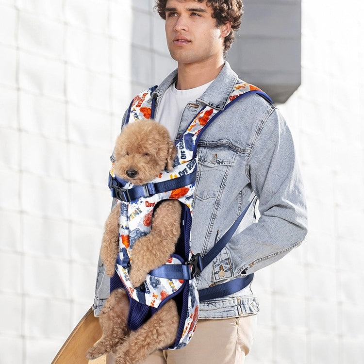 Front-Facing Dog Backpack Carrier – Adjustable & Breathable Pet Sling (Up to 15kg)