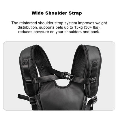Front-Facing Dog Backpack Carrier – Adjustable & Breathable Pet Sling (Up to 15kg)