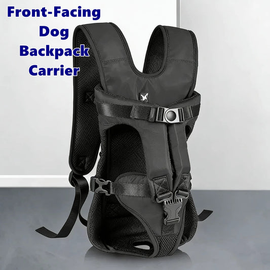 Front-Facing Dog Backpack Carrier – Adjustable & Breathable Pet Sling (Up to 15kg)