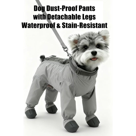 Full-Body Dog Jumpsuit with Detachable Boots