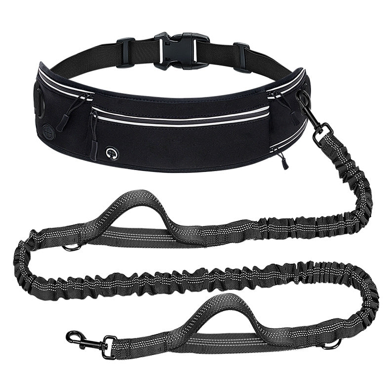 Hands-Free Dog Walking Belt with Shock-Absorbing Leash