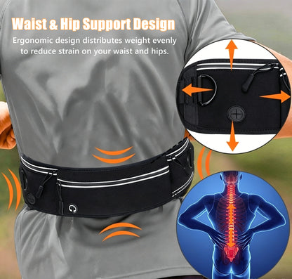 Hands-Free Dog Walking Belt with Shock-Absorbing Leash