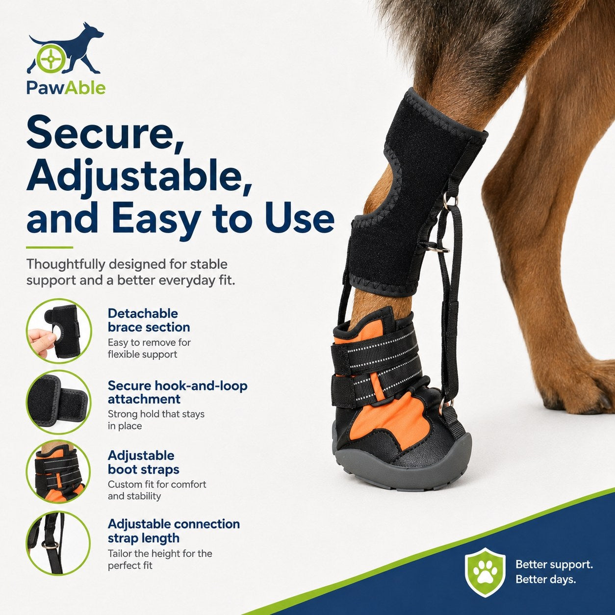 No Knuckling Drop Foot Brace for Dogs