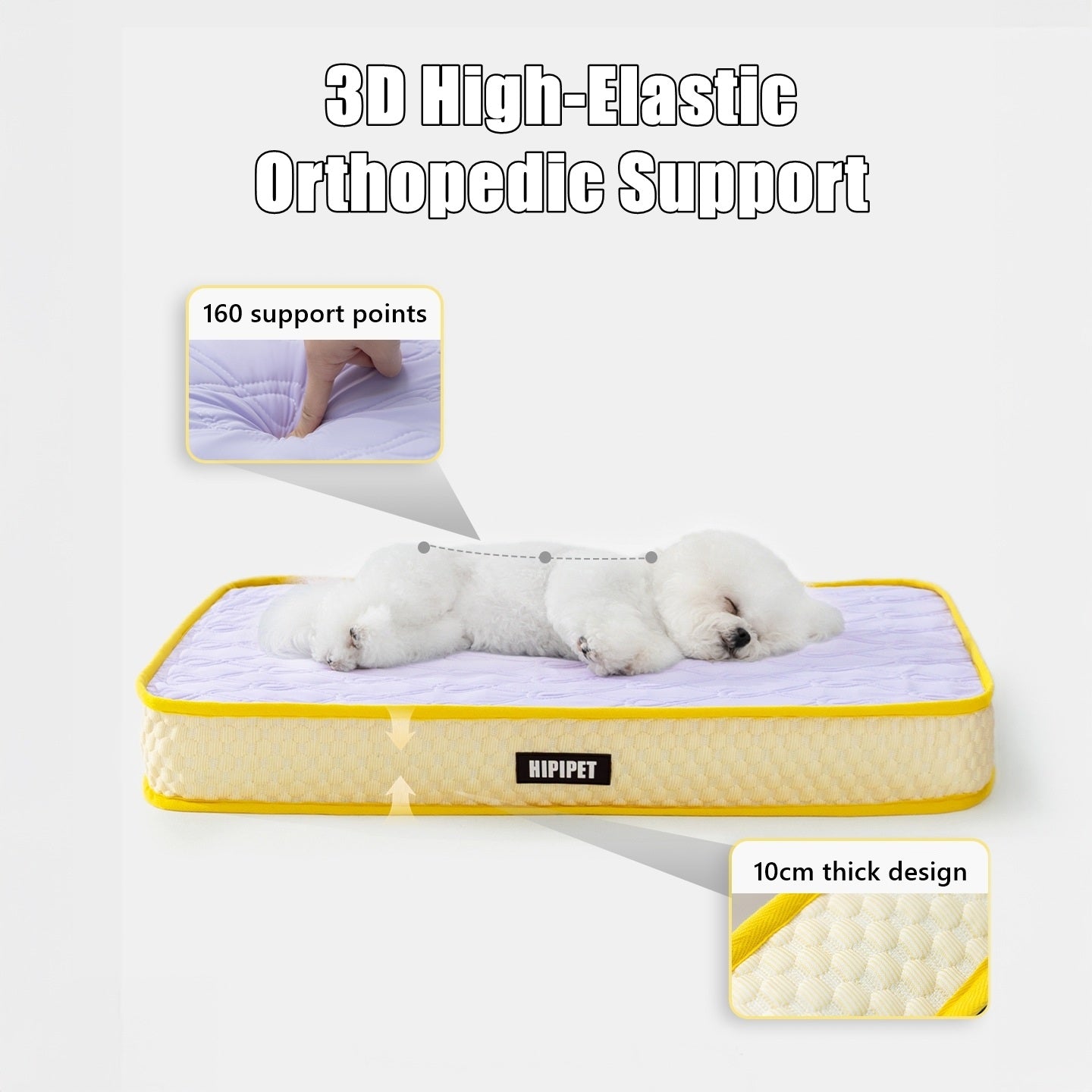 Orthopedic Latex Dog Bed with Cooling & Spine Support