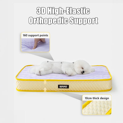 Orthopedic Latex Dog Bed with Cooling & Spine Support