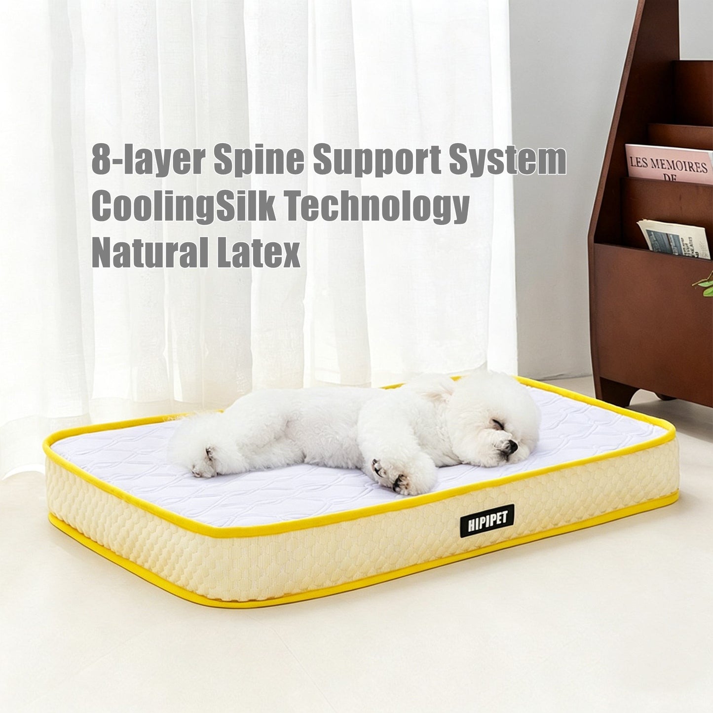Orthopedic Latex Dog Bed with Cooling & Spine Support