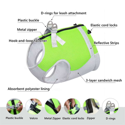 Pet Dog Cooling Harness Vest for Summer Walks