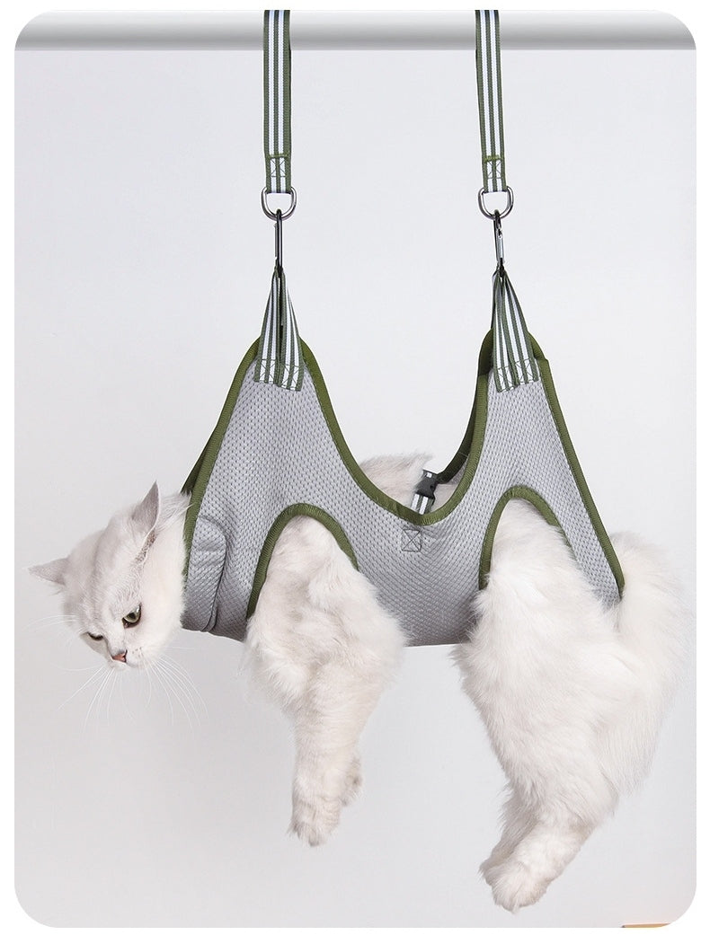 Pet Grooming Hammock Harness Kit with Nail Trimmer & Grooming Tools