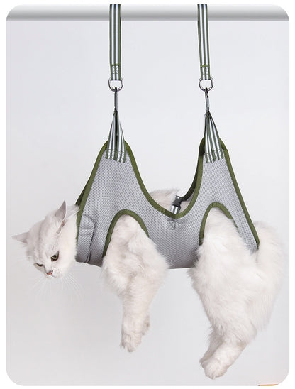 Pet Grooming Hammock Harness Kit with Nail Trimmer & Grooming Tools