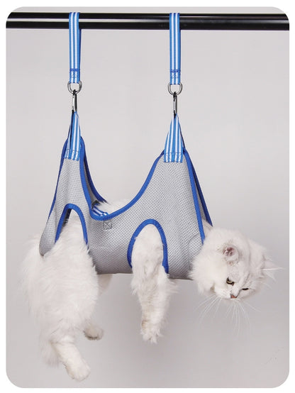 Pet Grooming Hammock Harness Kit with Nail Trimmer & Grooming Tools