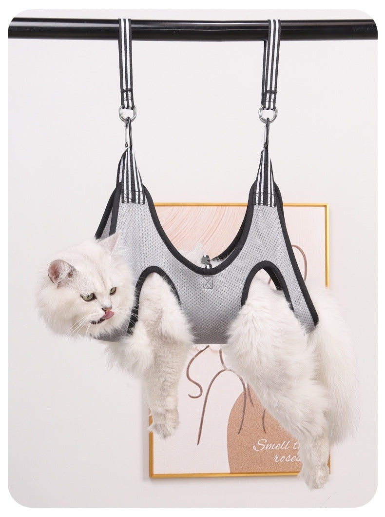 Pet Grooming Hammock Harness Kit with Nail Trimmer & Grooming Tools
