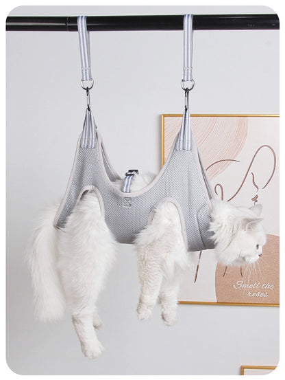 Pet Grooming Hammock Harness Kit with Nail Trimmer & Grooming Tools
