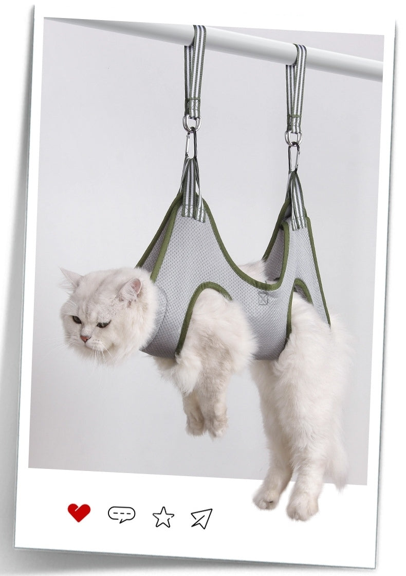 Pet Grooming Hammock Harness Kit with Nail Trimmer & Grooming Tools