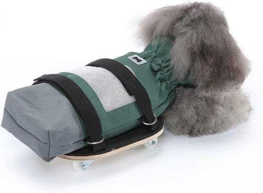 Pet Scooter Wheelchair – Drag Bag with Skateboard Base for Paralyzed Pets