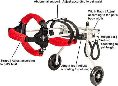 Pet Wheelchair With 2 Wheels