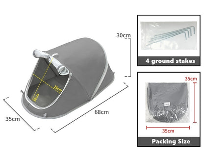 Foldable Pet Tent Portable Dog & Cat Travel Shelter