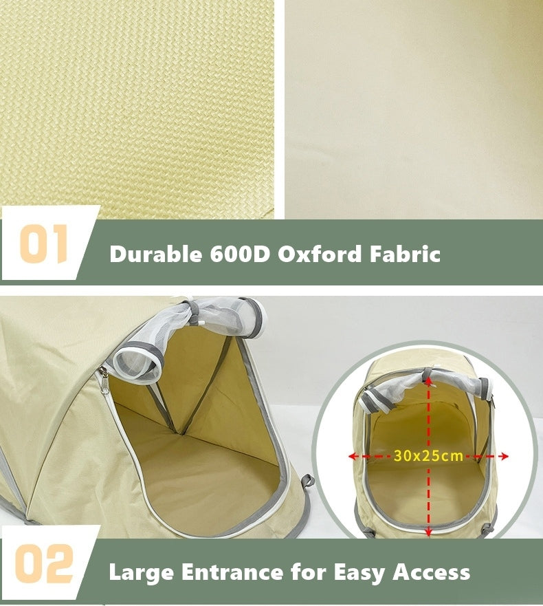 Foldable Pet Tent Portable Dog & Cat Travel Shelter