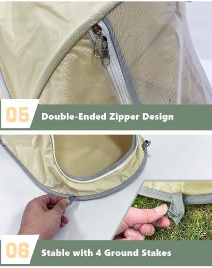 Foldable Pet Tent Portable Dog & Cat Travel Shelter