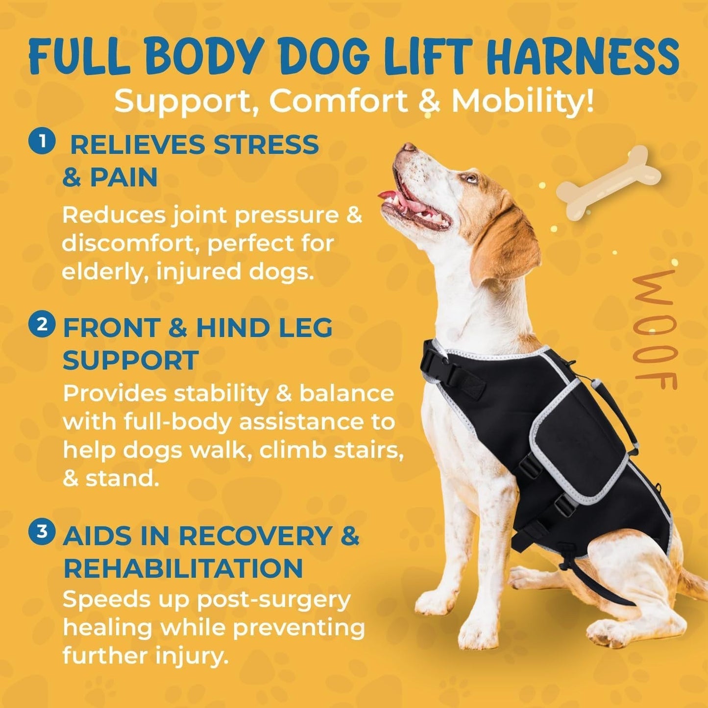 Senior Dog Support Harness | Full Body Lift & Nursing Aid