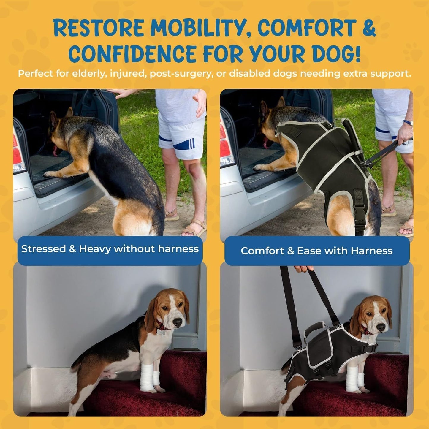 Senior Dog Support Harness | Full Body Lift & Nursing Aid
