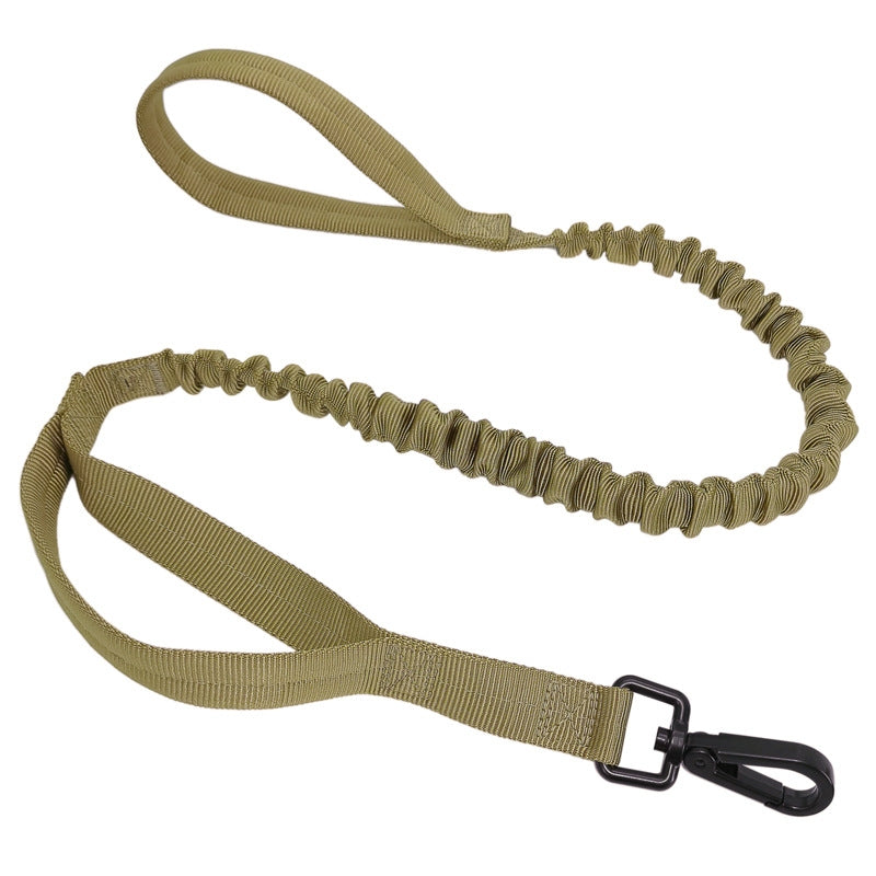 Anti-Pull Tactical Dog Leash with Shock-Absorbing Bungee Support