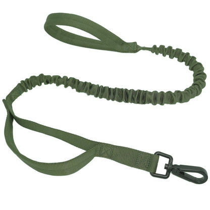 Anti-Pull Tactical Dog Leash with Shock-Absorbing Bungee Support