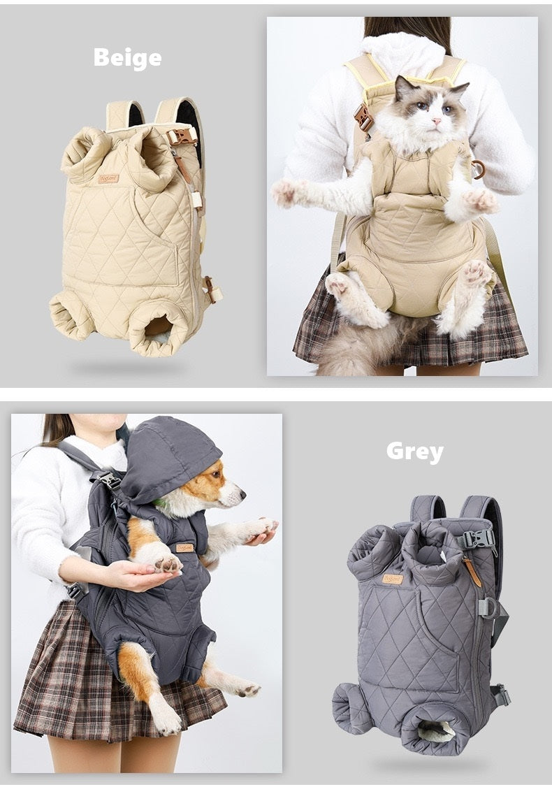 Winter Pet Backpack Carrier for Cats & Dogs